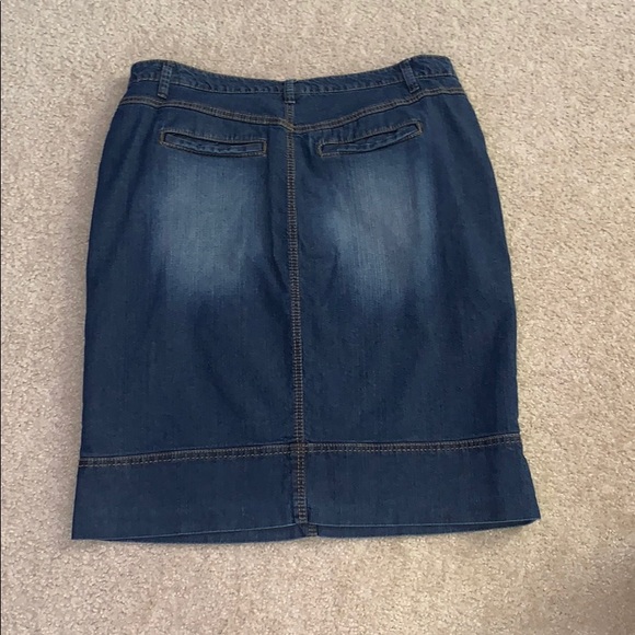 avenue denim maxi jean skirt - Picture 2 of 3